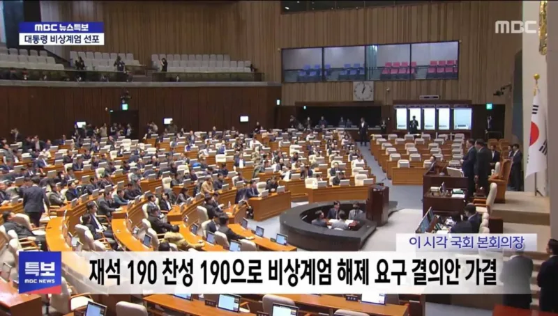 juzna koreja parlament vanredno stanje1
