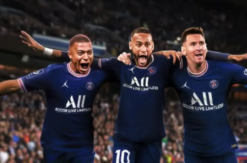 messi neymar mbappe psg