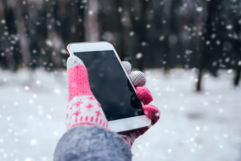 mobitel na hladnoći