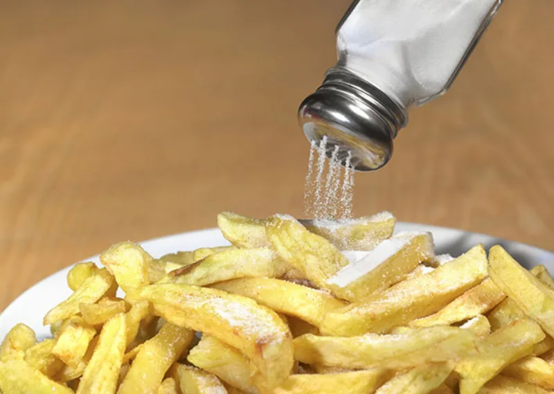 Too much salt on chips