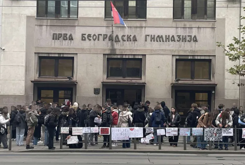 studenti protest