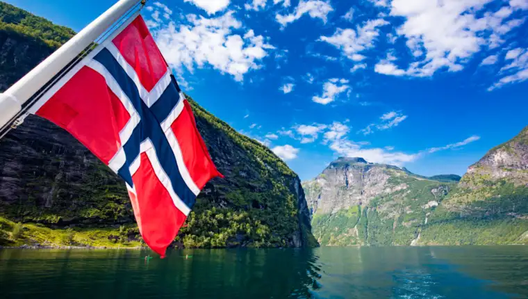 Panoramic and drone landscape of Geiranger fjords, Geirangerfjor