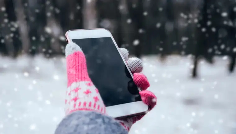 mobitel na hladnoći