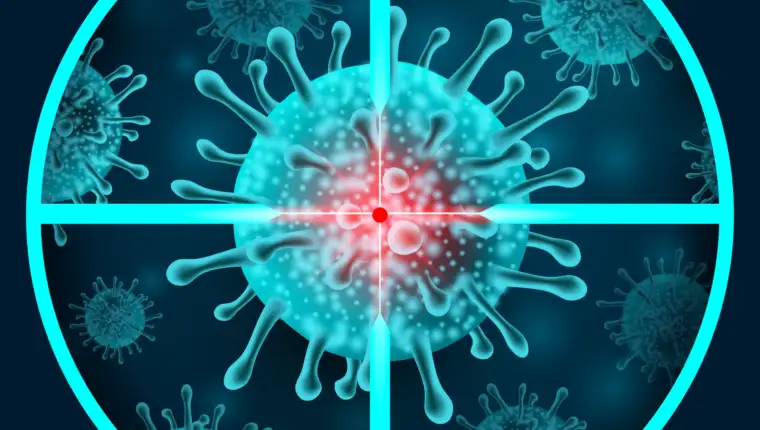Viruses in sight vector