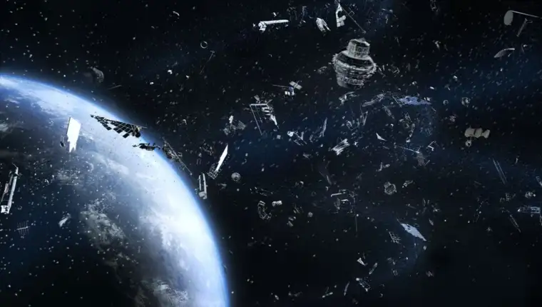 Galactic trash orbiting Earth