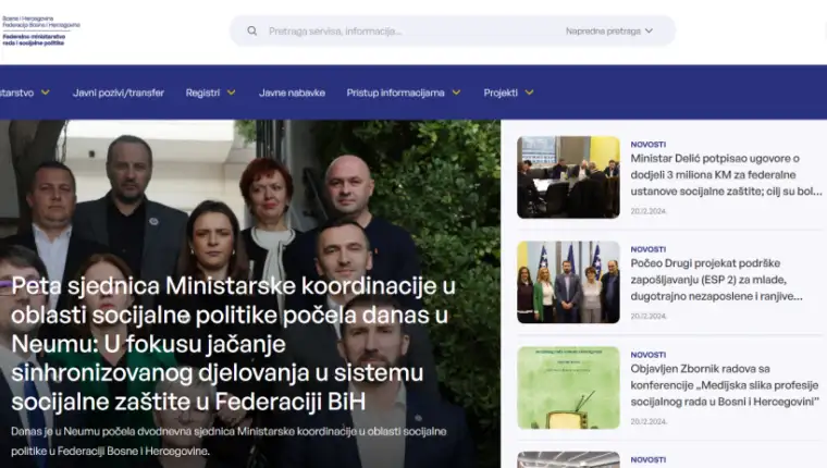 ministartvo novi web