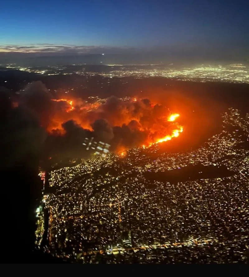 los angeles požar