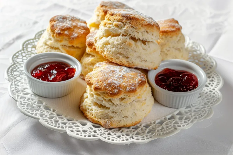 Selection Traditional Scones Golden Brown