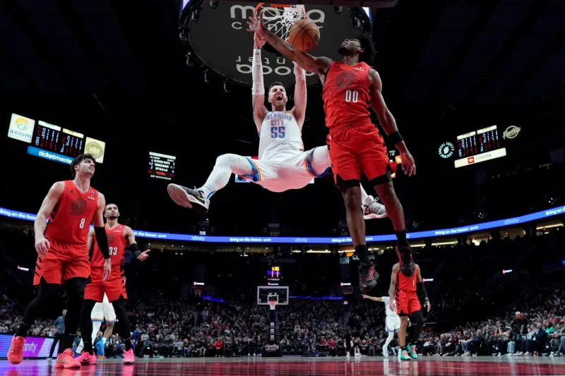 oklahoma portland nba