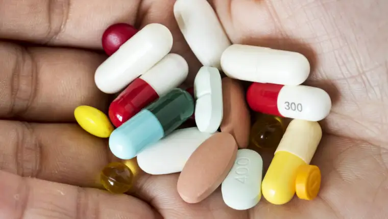Closeup of pills