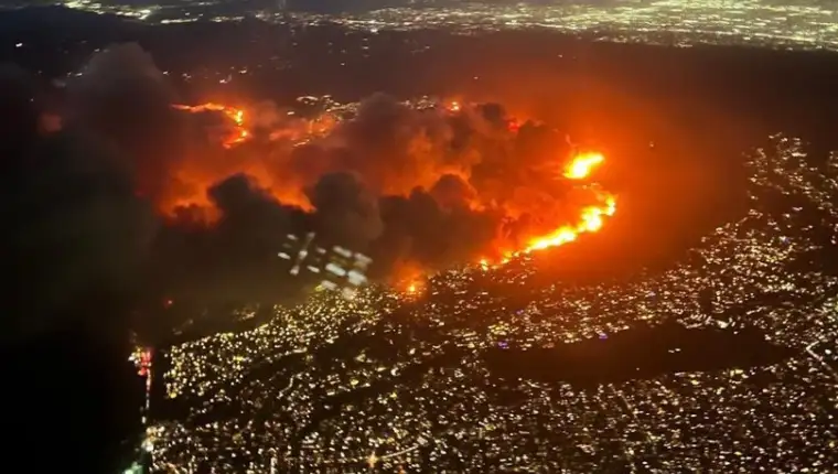 los angeles požar