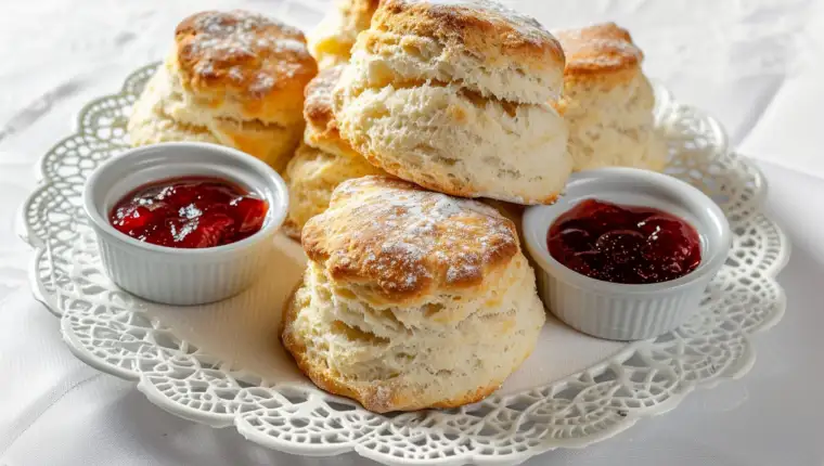 Selection Traditional Scones Golden Brown