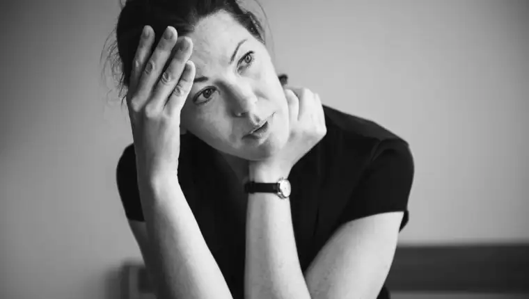 A stressful woman
