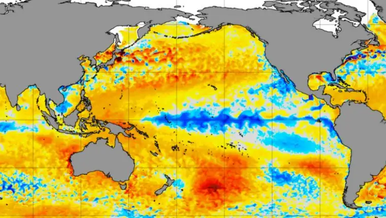 SeaSurfaceTemperatureHeatMapJanuary2025