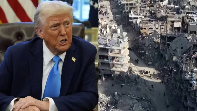 trump i palestina