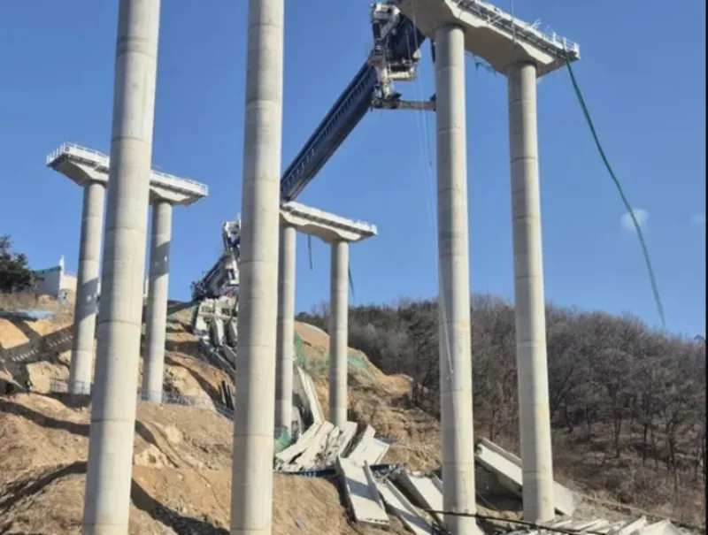 južna koreja urušavanje autoputa