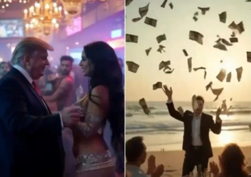 trump video o gazi