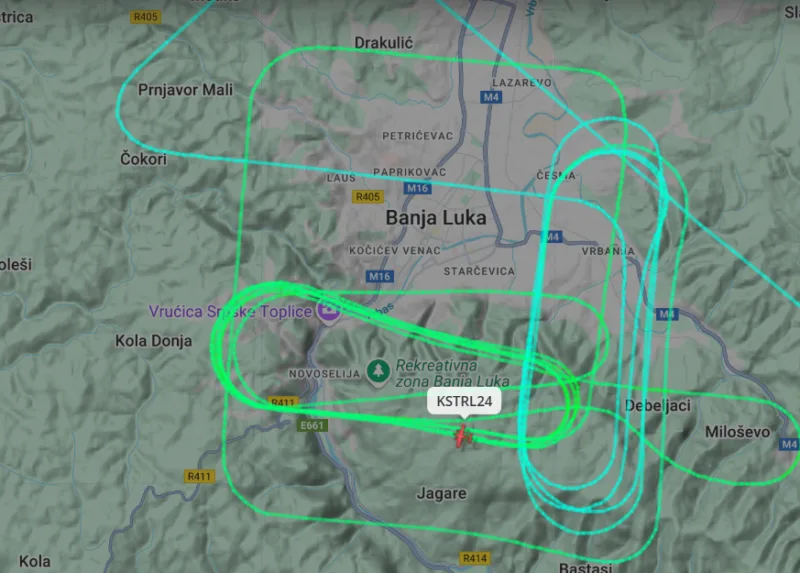flight radar banja lukaa