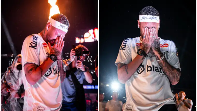 neymar place santos