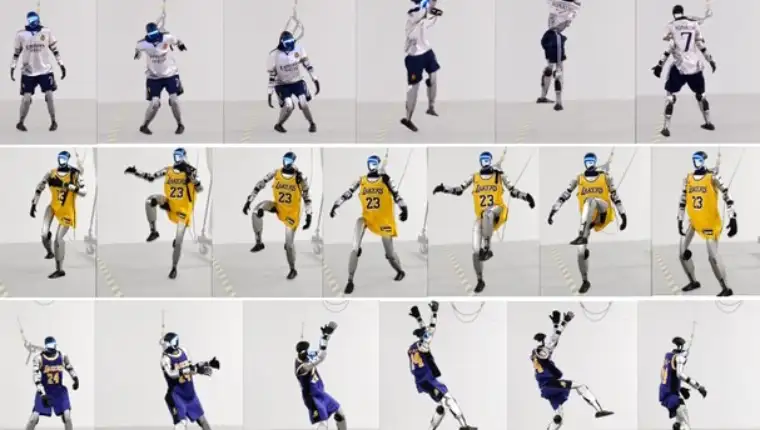 robot oponaša pokrete sportista