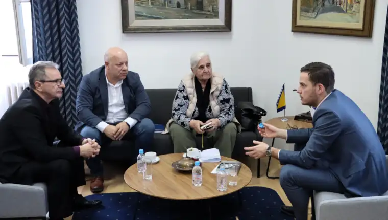 Nihad Uk i delegacija Srebrenice