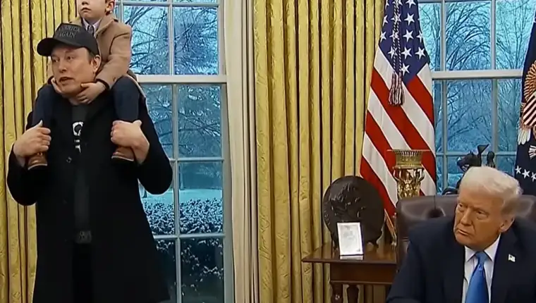 musk X trump ovalni ured