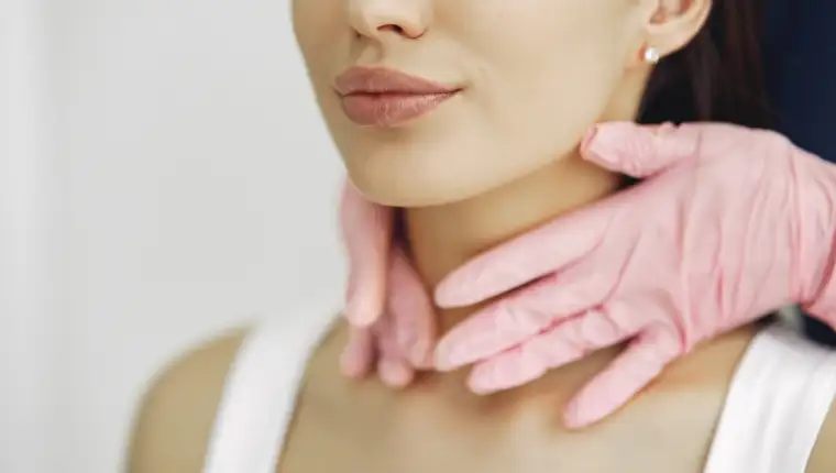 Woman with a doctor in cosmetology studio