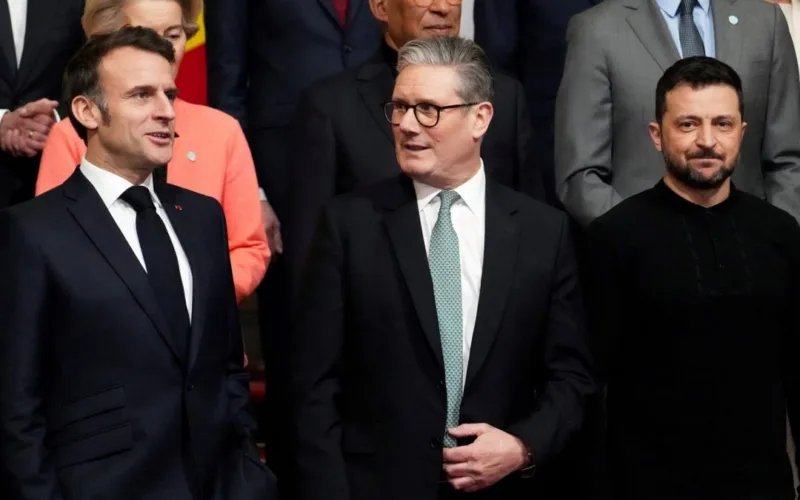 Emmanuel Macron Keir Starmer Volodimir Zelenskij