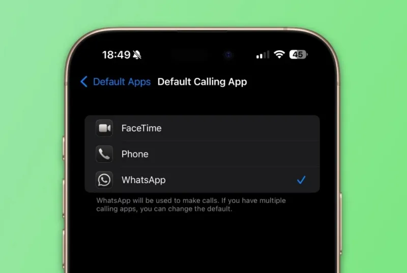 WhatsApp iPhone zadana aplikacija