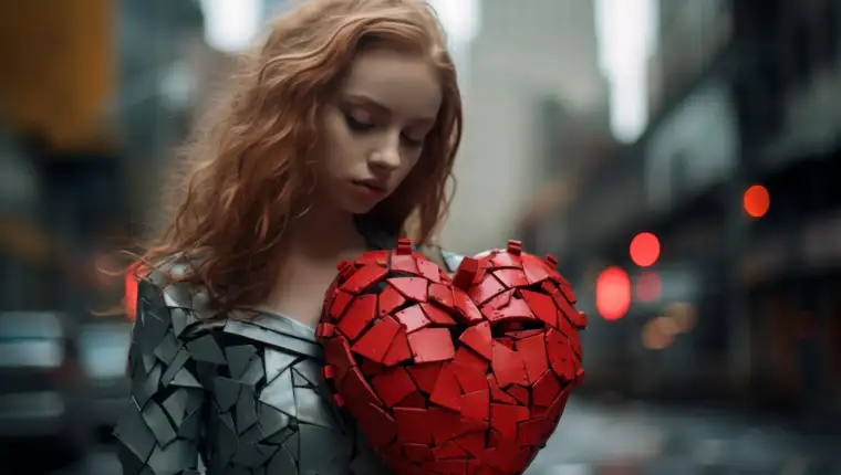 heartbroken woman