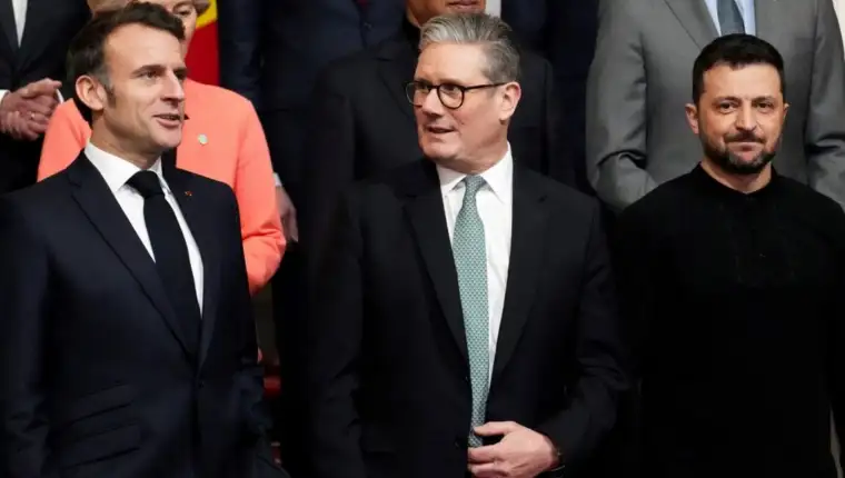 Emmanuel Macron Keir Starmer Volodimir Zelenskij