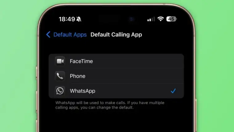 WhatsApp iPhone zadana aplikacija