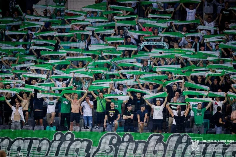 olimpija ljubljana navijači