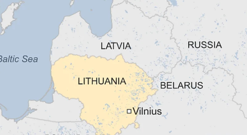 litvanija rusija mapa