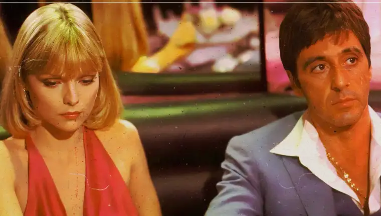 Michelle-Pfeiffer-and-Al-Pacino-Scarface-1983-Far-Out-Magazine