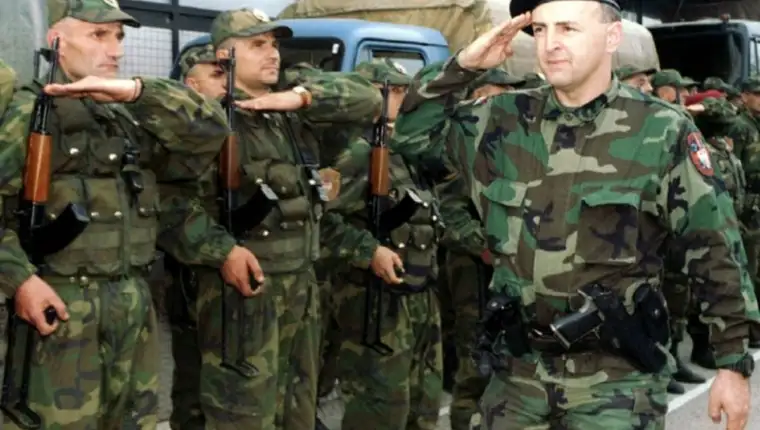 THE "SERBIAN TIGERS" TROOPS PREPARE TO MOVE TO EASTERN SLAVONIA.
