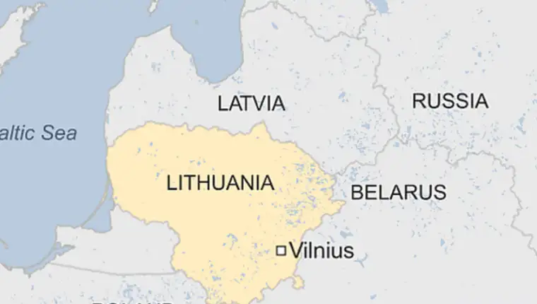 litvanija rusija mapa
