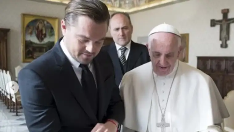 dicaprio i papa franjo