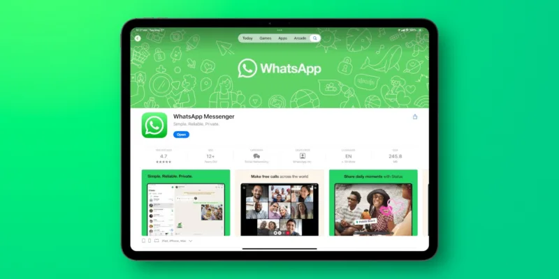 whatsapp za ipad