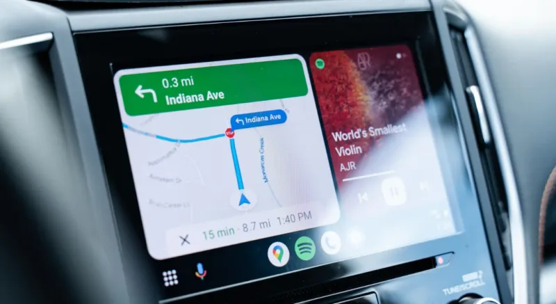google maps i android auto