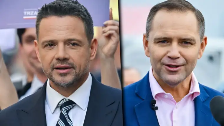 Rafal Trzaskowski i Karol Nawrocki