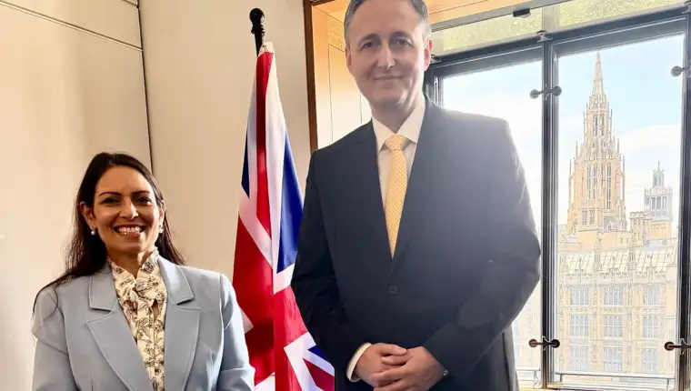 Priti Patel Denis Becirovic