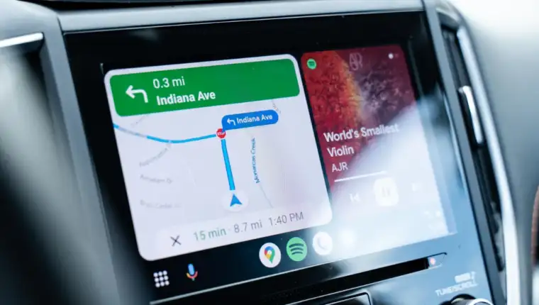 google maps i android auto