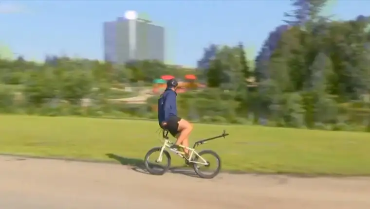Longest bike ride backwards