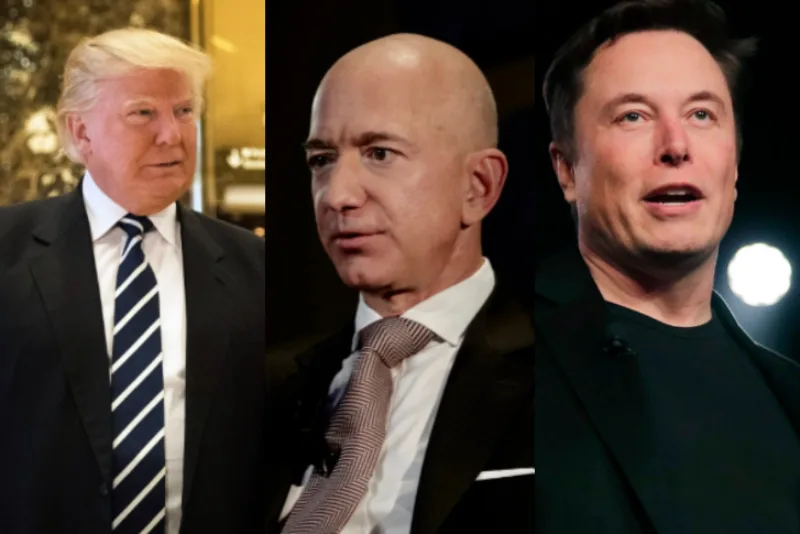 trump bezos musk