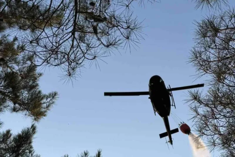 helikopter os pozar