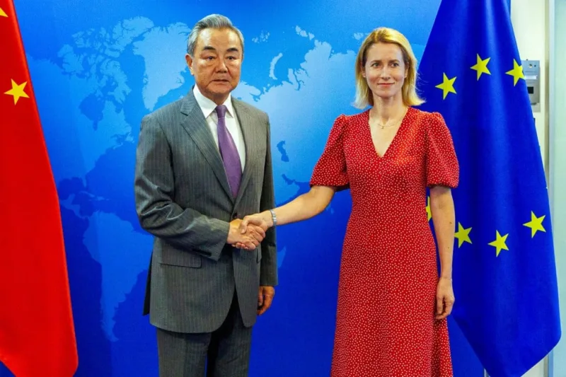 wang ji kaja kallas