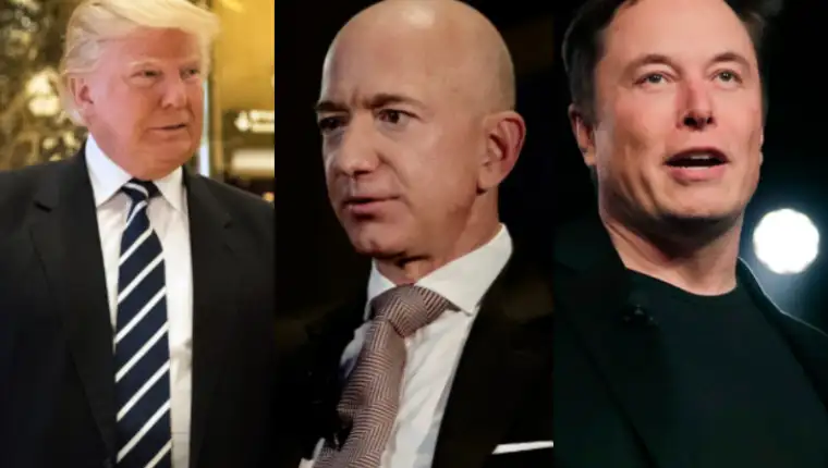 trump bezos musk