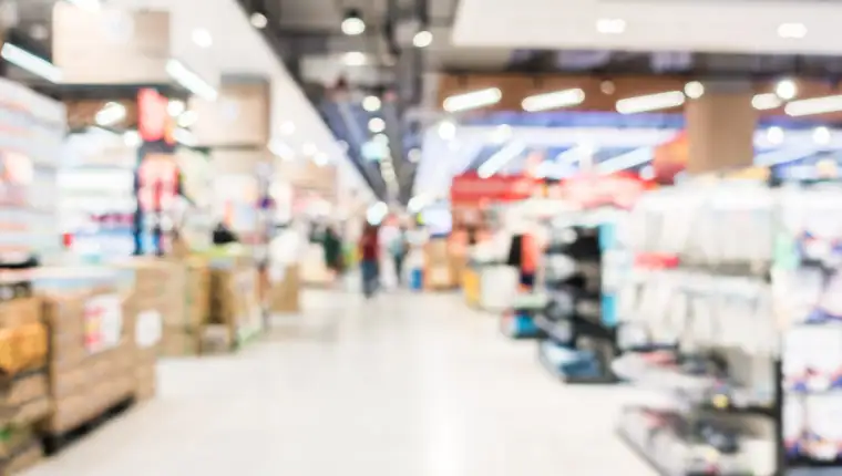 Abstract blur supermarket