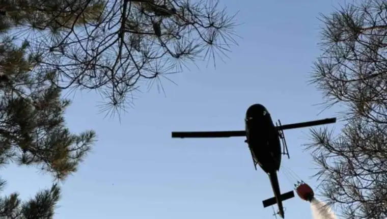 helikopter os pozar